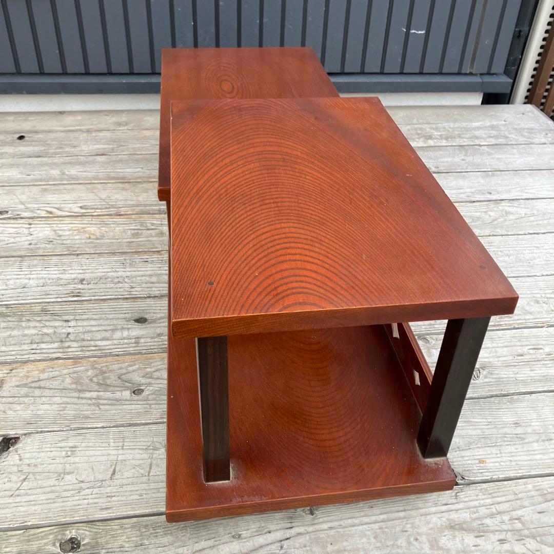 昭和レトロ 木製 階段箪笥 飾り棚 茶箪笥 サイドボード 古家具 ビンテージ