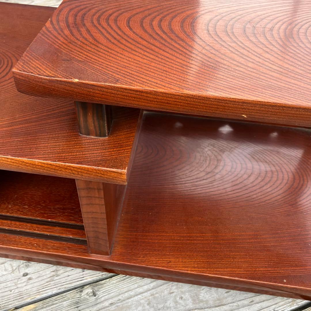 昭和レトロ 木製 階段箪笥 飾り棚 茶箪笥 サイドボード 古家具 ビンテージ