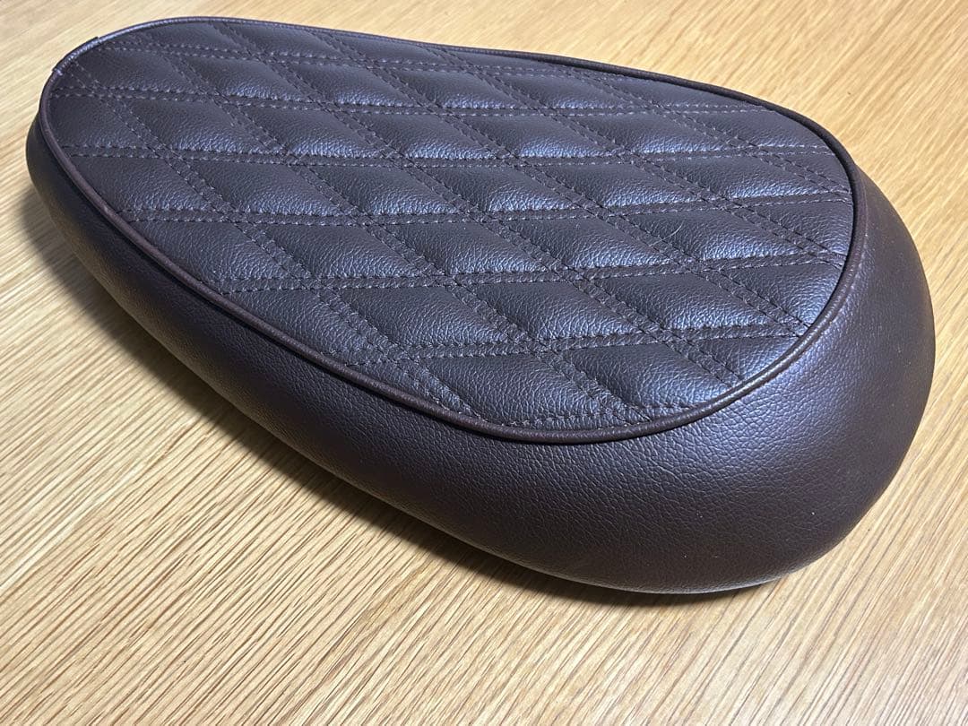KEPSPEED製 スーパーカブ用 シングルシート ダイヤカットブラウン