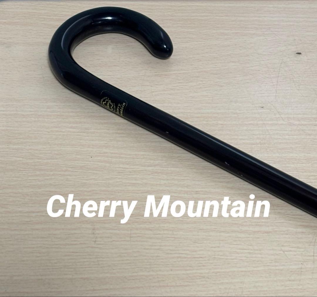 Cherry Mountain 大曲ステッキ 一本杖 木製 高級紳士 メンズ　杖
