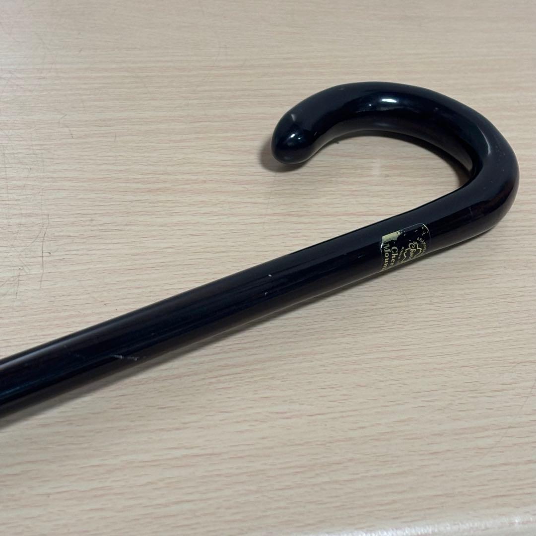 Cherry Mountain 大曲ステッキ 一本杖 木製 高級紳士 メンズ　杖