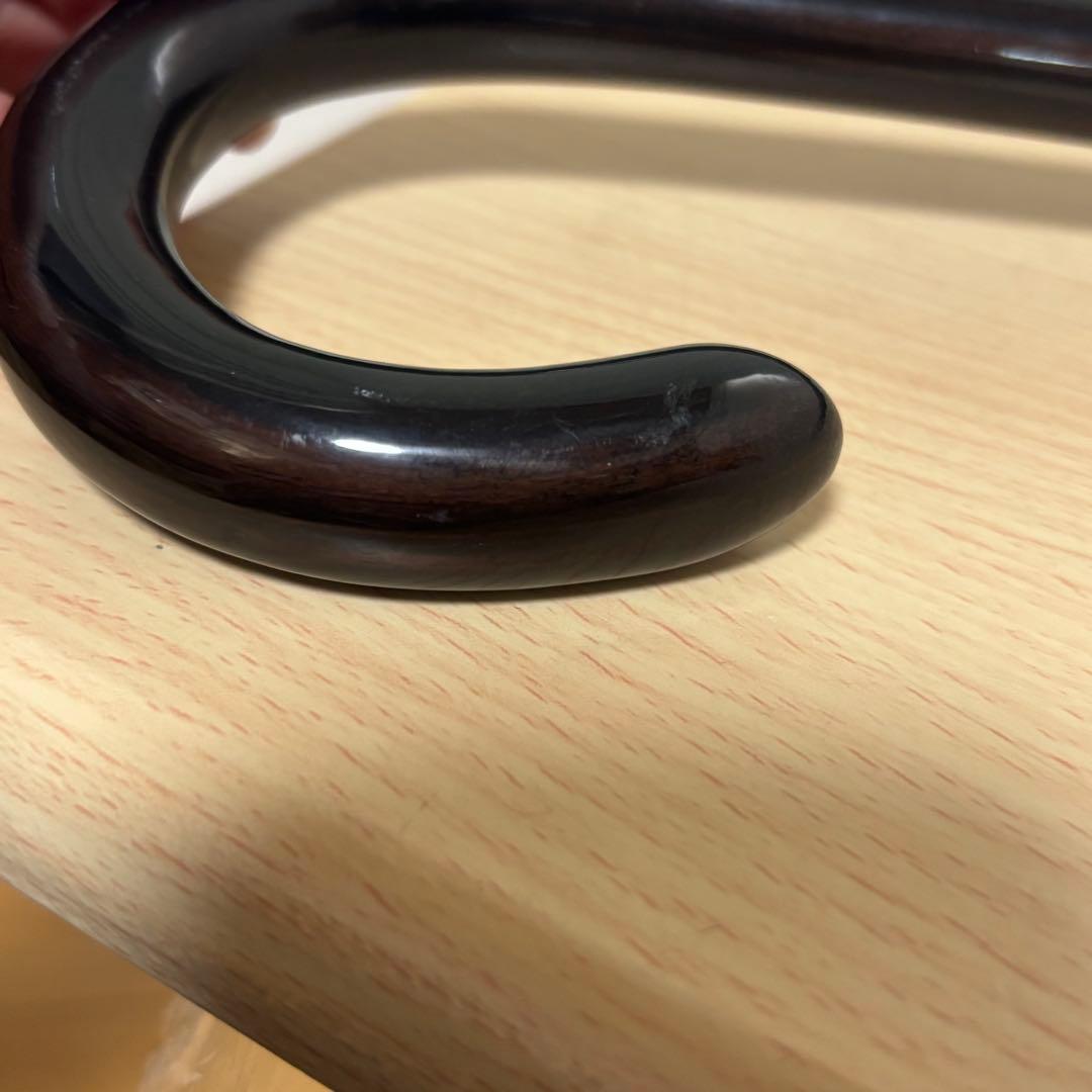 Cherry Mountain 大曲ステッキ 一本杖 木製 高級紳士 メンズ　杖