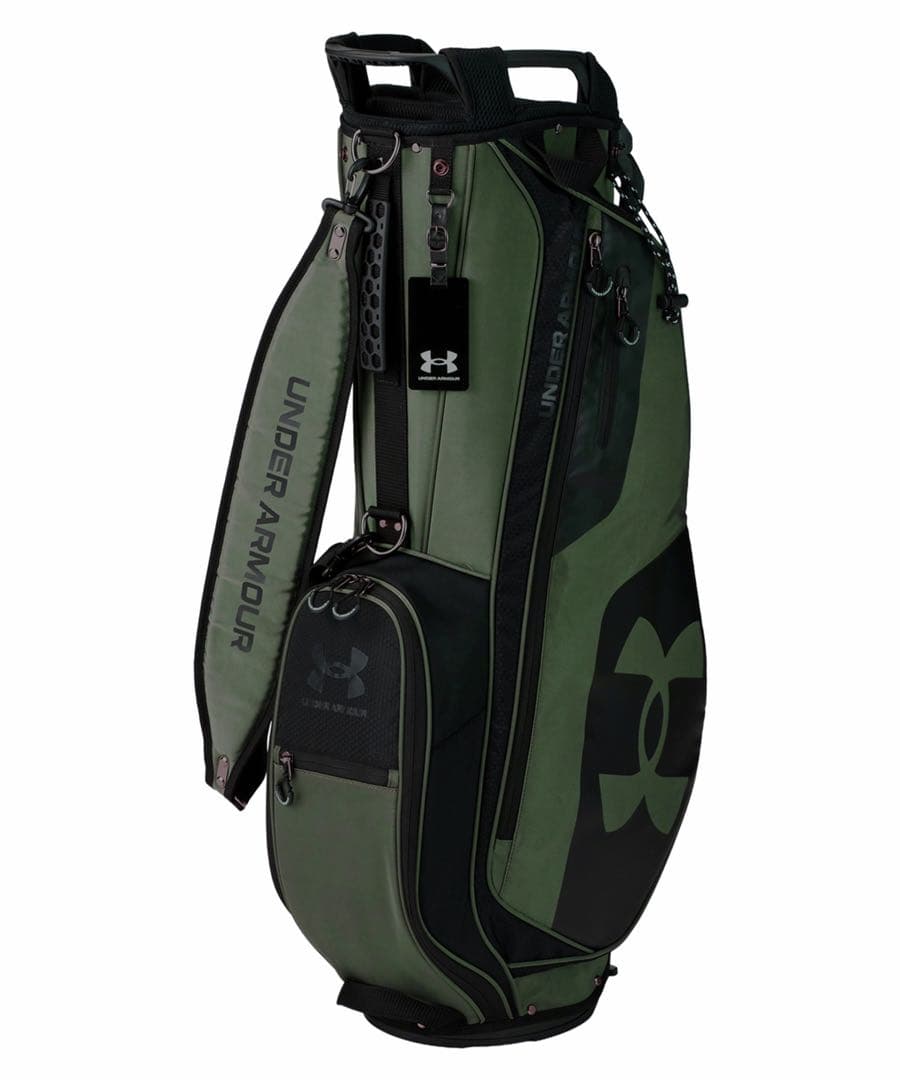 【わーたー】UNDER ARMOUR オリーブグリーン キャディバッグ