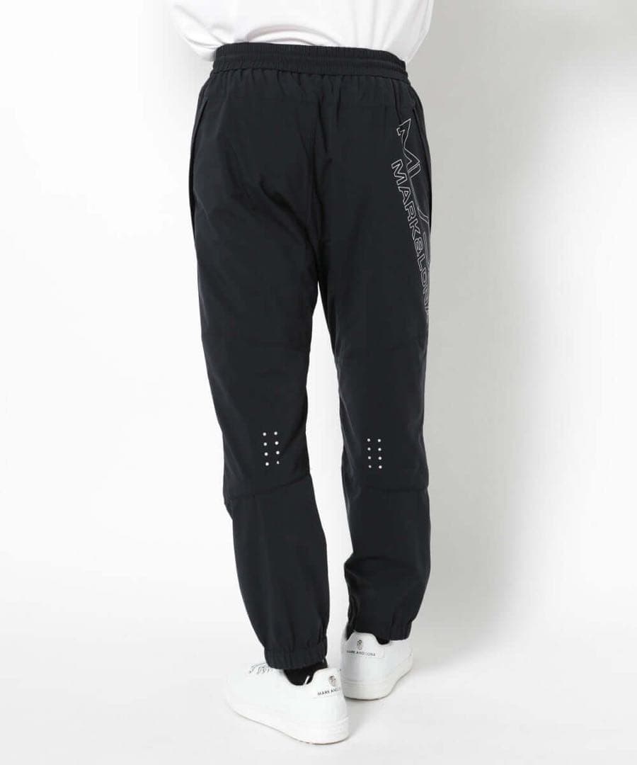 【試着】MARK&LONA ナイロンパンツ 黒 ジョガー DST スウェット