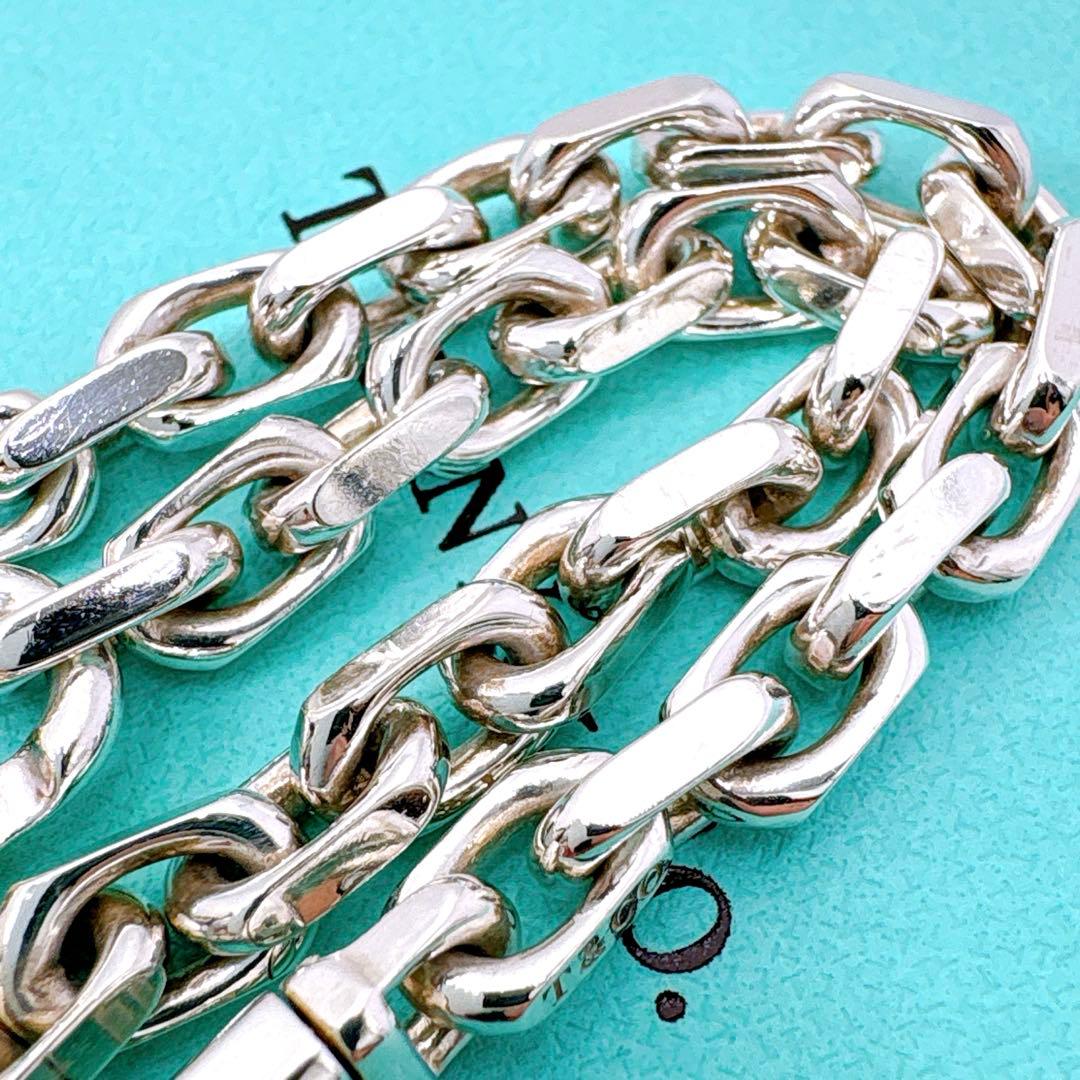 美品 付属品付 ティファニー メイカーズ ナロー コンビ シルバー k18