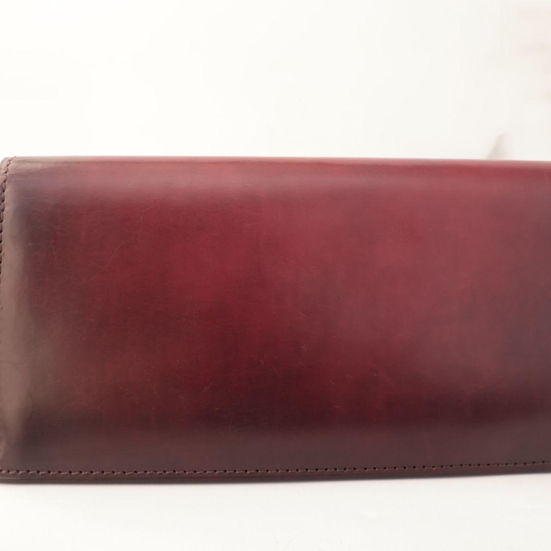 難有り訳あり品 yuhaku バーガンディ 長財布 ユハク 未使用