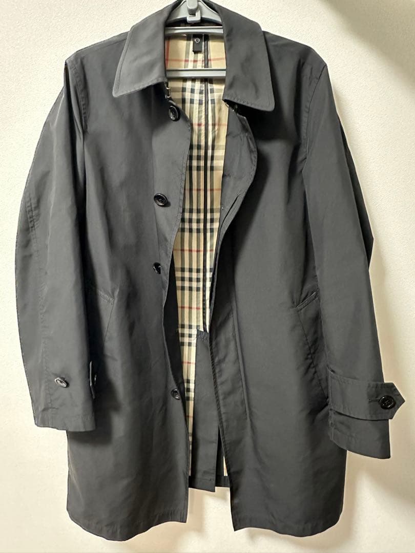 【極美品】バーバリー トレンチコート ノバチェック コート 黒 ライナー