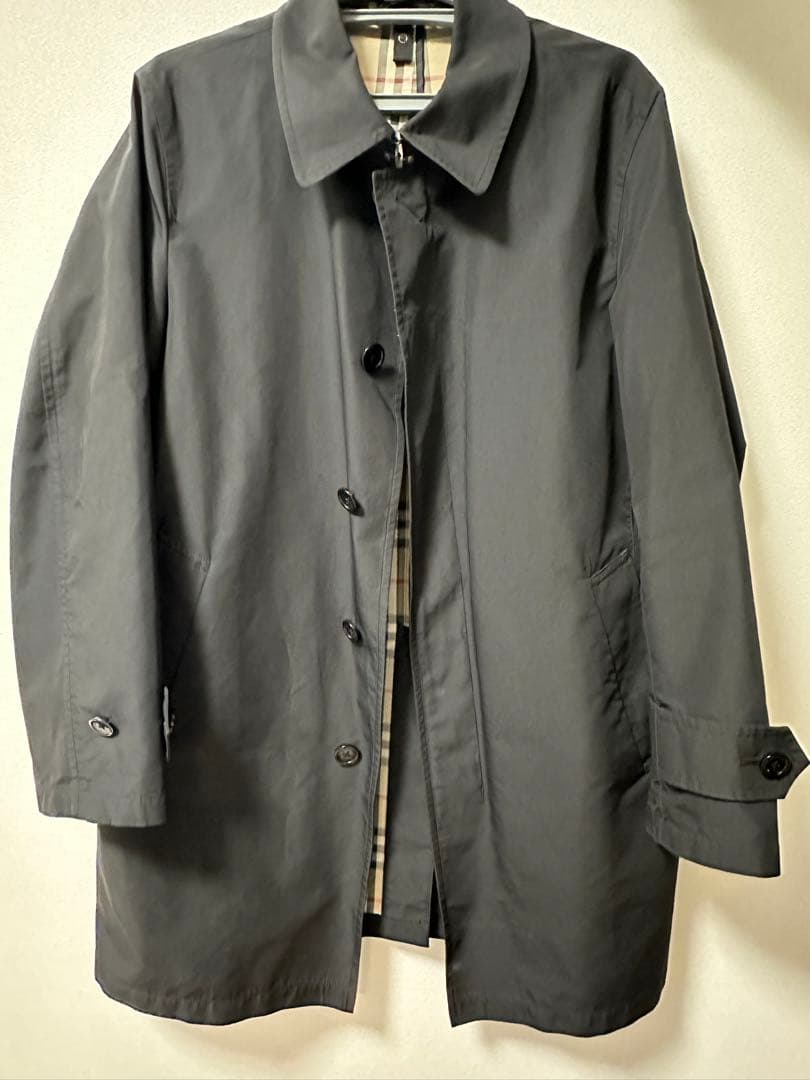 【極美品】バーバリー トレンチコート ノバチェック コート 黒 ライナー