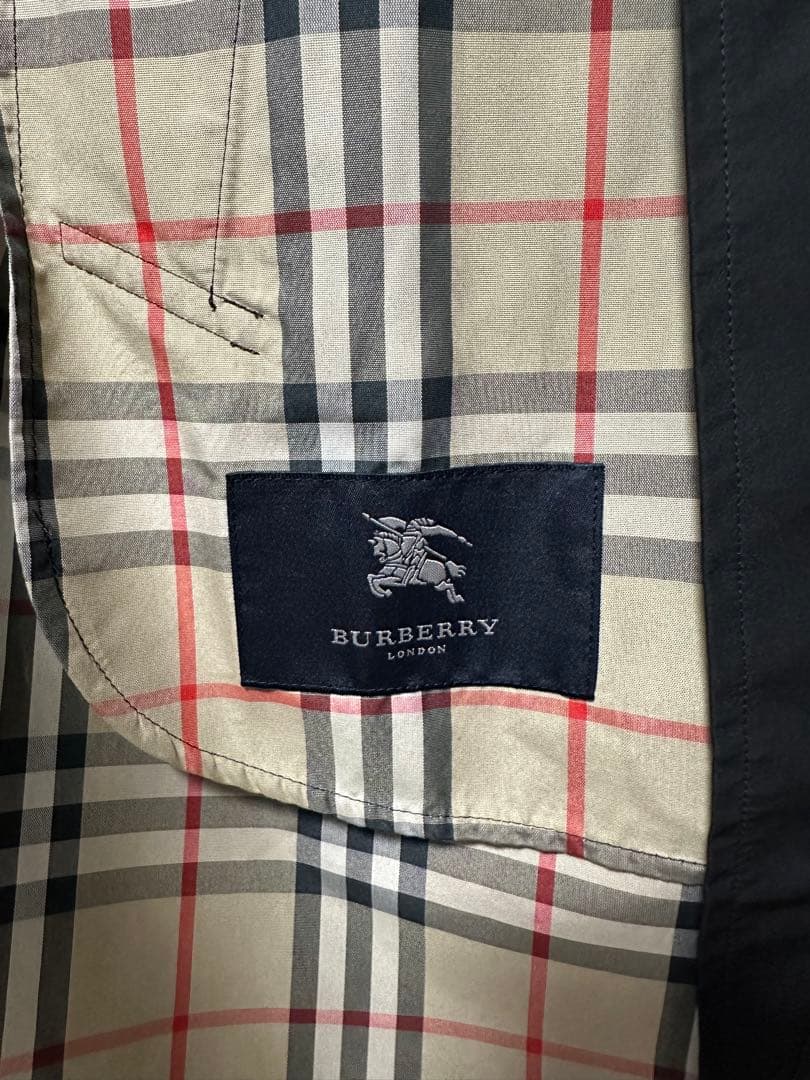 【極美品】バーバリー トレンチコート ノバチェック コート 黒 ライナー