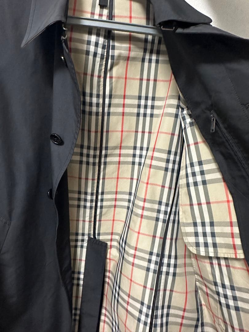 【極美品】バーバリー トレンチコート ノバチェック コート 黒 ライナー