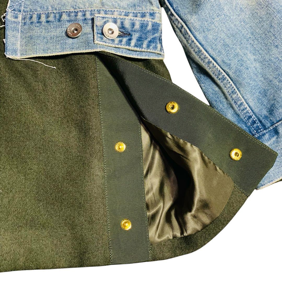 訳あり！sacai サンプル　ジャケット　デニム　ドッキング