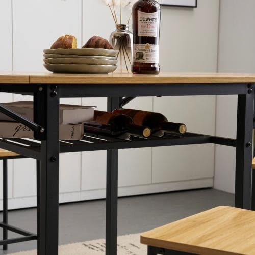 大人気！【ナチュラル】天然木 ダイニングセット 5点 4人用 Natural