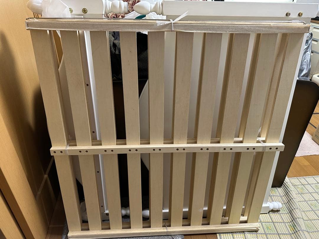 姫系ベッド ベッドフレーム シングルベッド　ホワイト 猫脚 すのこ