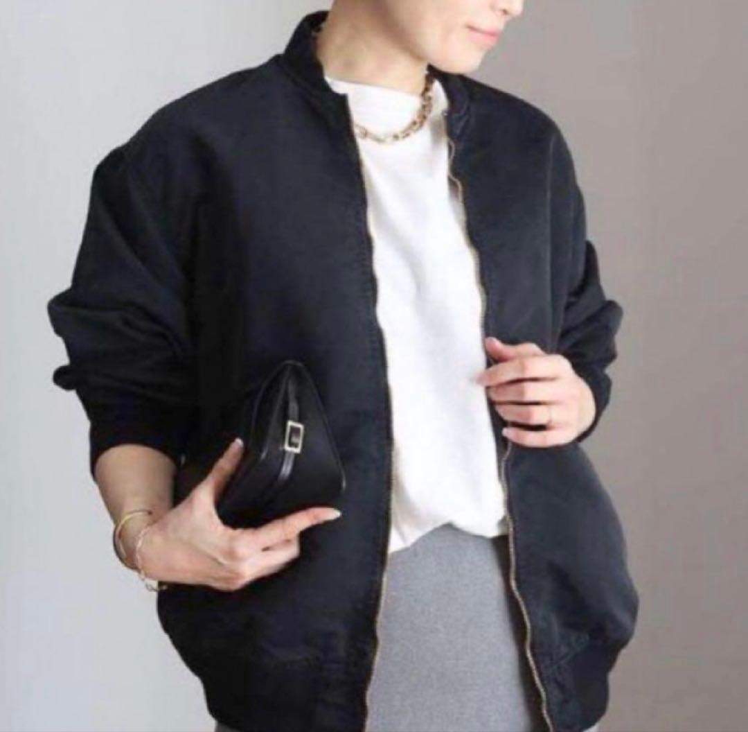 定価56160円 Deuxieme Classe ミリタリーブルゾン ブラック