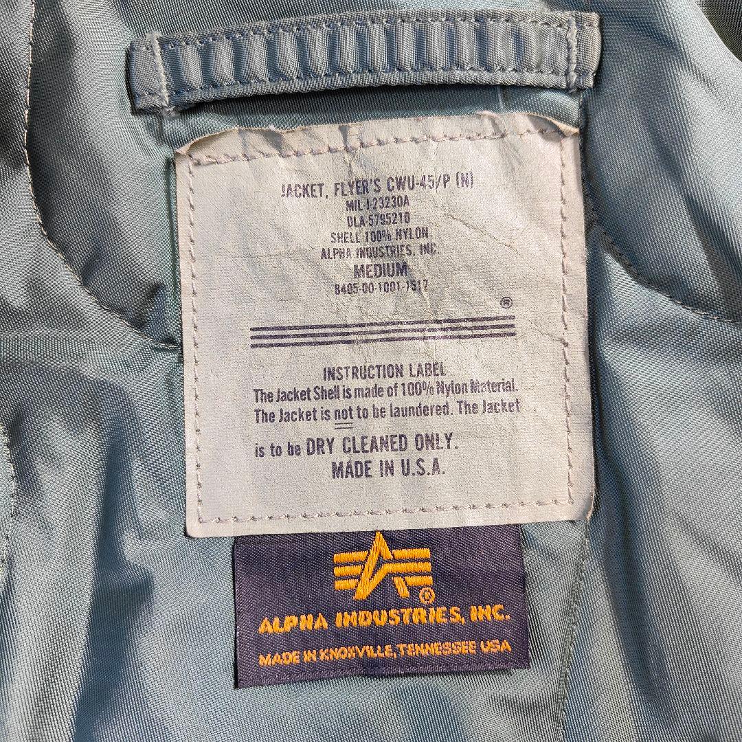 90s CWU-45/P アルファ ミリタリージャケット M ショート丈USA製