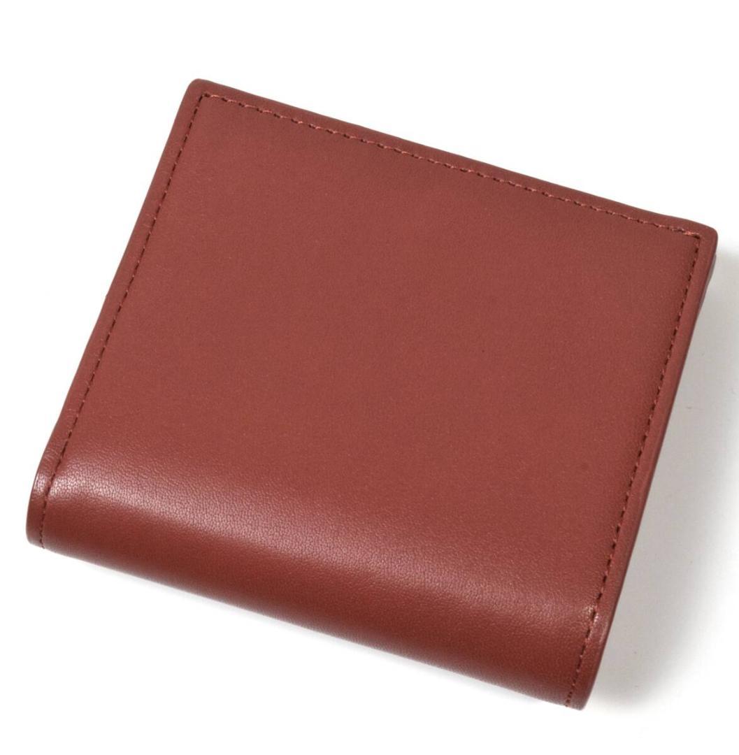 未使用 ポールスミス 羊革 財布 レザー レンガ マルチストライプ BPS204