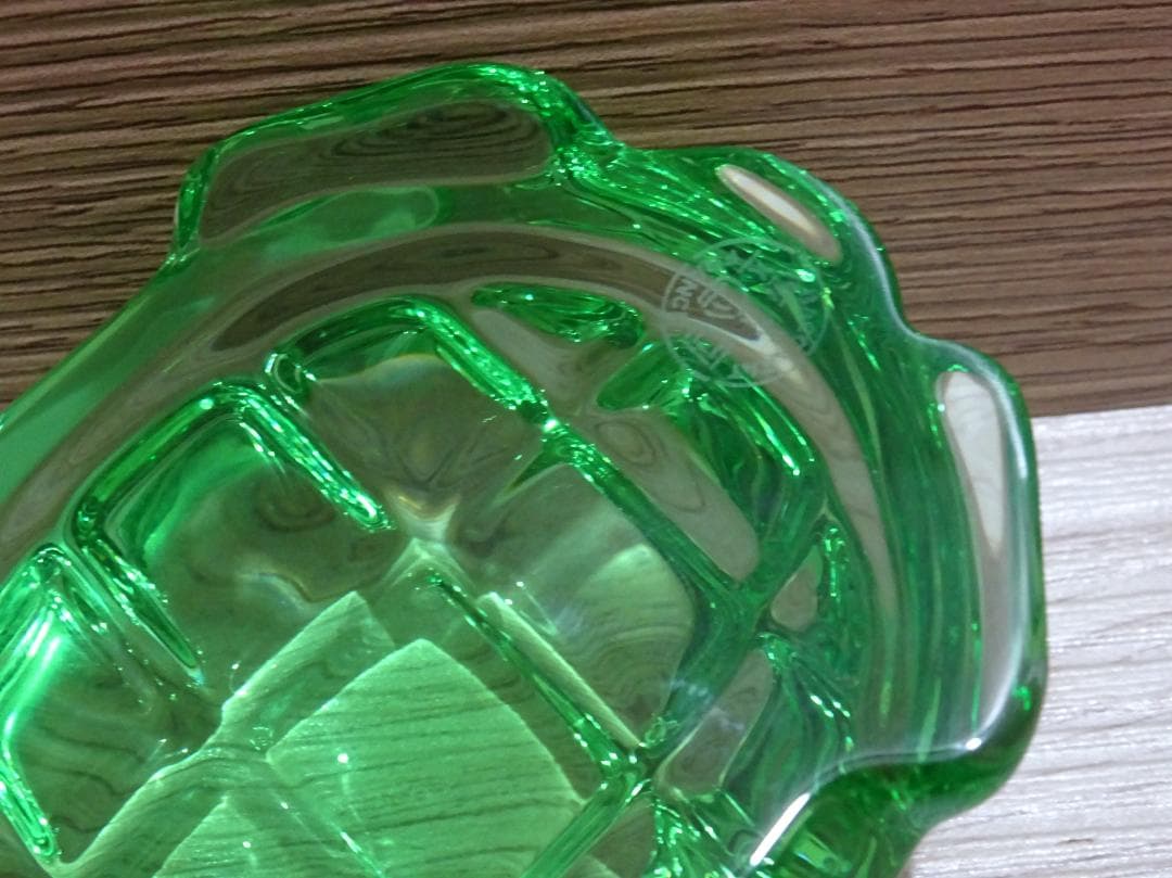 Baccarat バカラ タートル グリーンクリスタル 亀 インテリア 置物