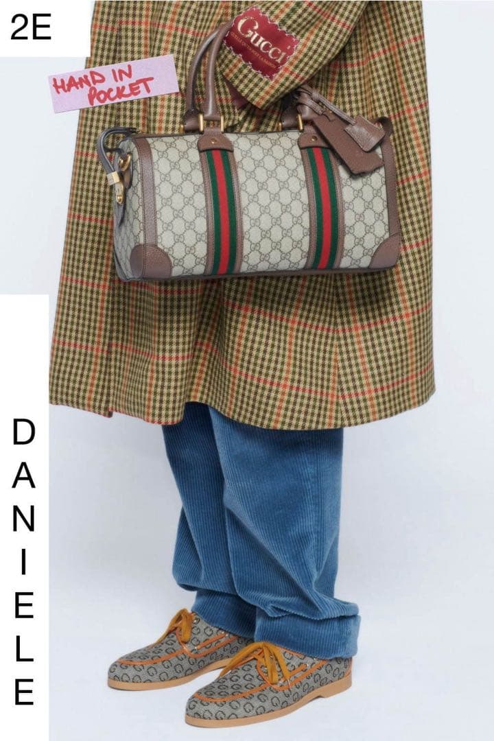 GUCCI 2021 ミケーレ チェック ステンカラーコート 44