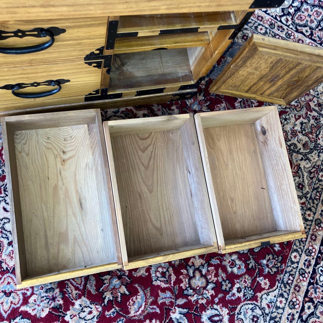 昭和レトロ 仙台箪笥 7杯 引き出し和箪笥 古家具 ビンテージ ヴィンテージ