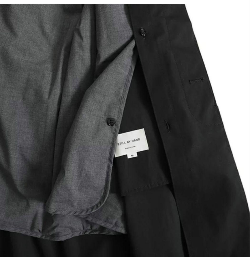 【美品】STILL BY HAND　フーディーコート　46　ブラック