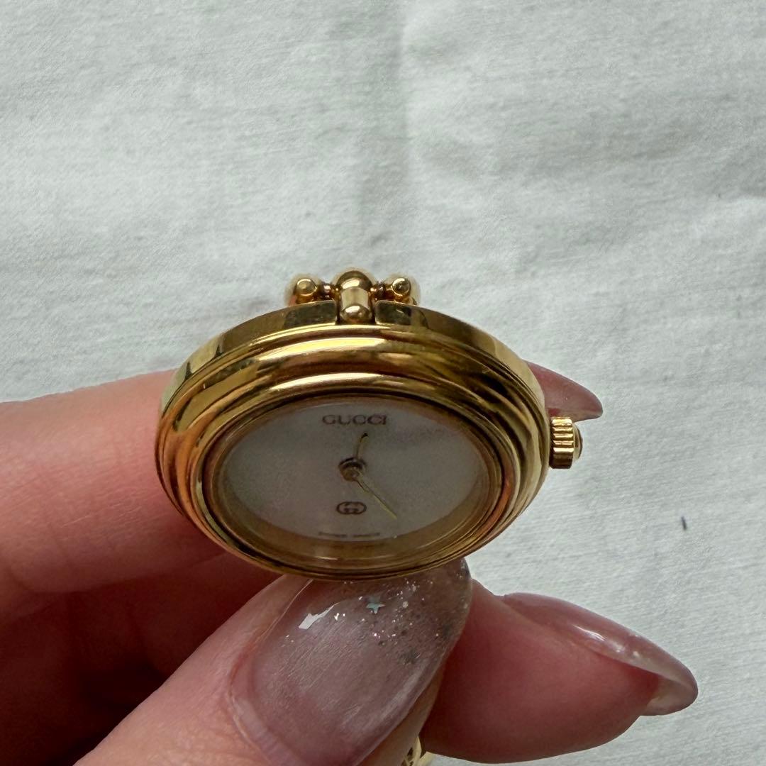 箱・ギャランティ・説明書付き！GUCCI■チェンジベゼル　レディースウォッチ