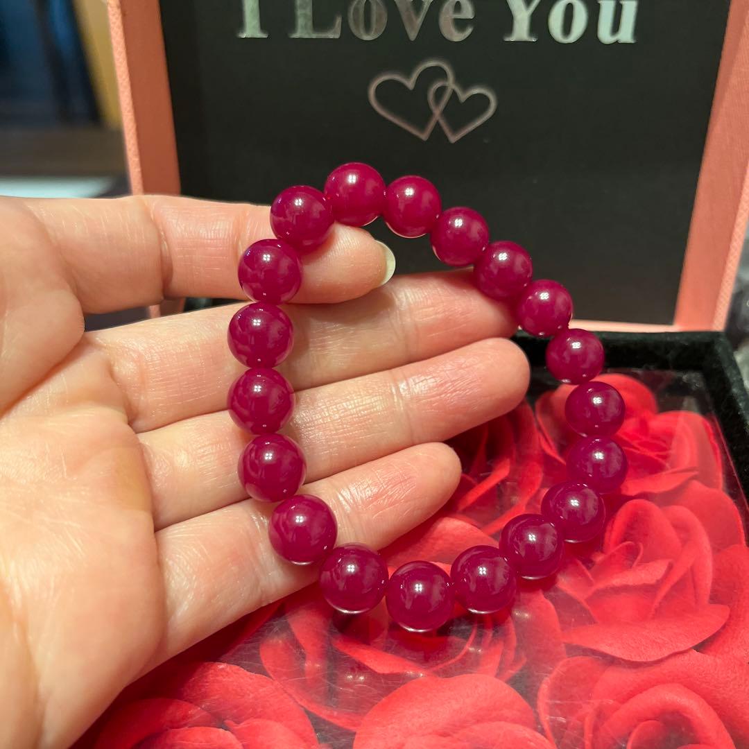 セール再値下げ！天然石ブレスレット　ルビー　ミャンマー産