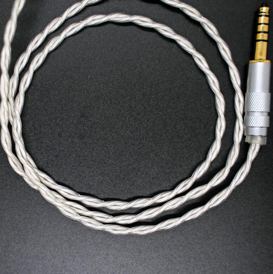 最高峰グレード 7N超冷凍製単結晶銅銀メッキ最高ケーブル IE500/4.4mm