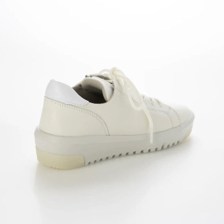 fitfit 新品24cm◆サイドジップレザースニーカー700 （ホワイト）