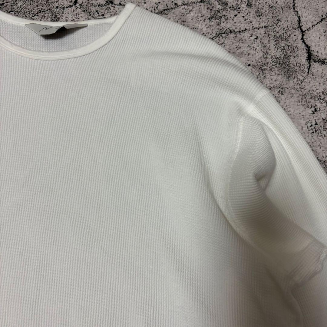 アンセルム　試着のみ　ダメージ加工　ワッフルクルーネックT タグあり