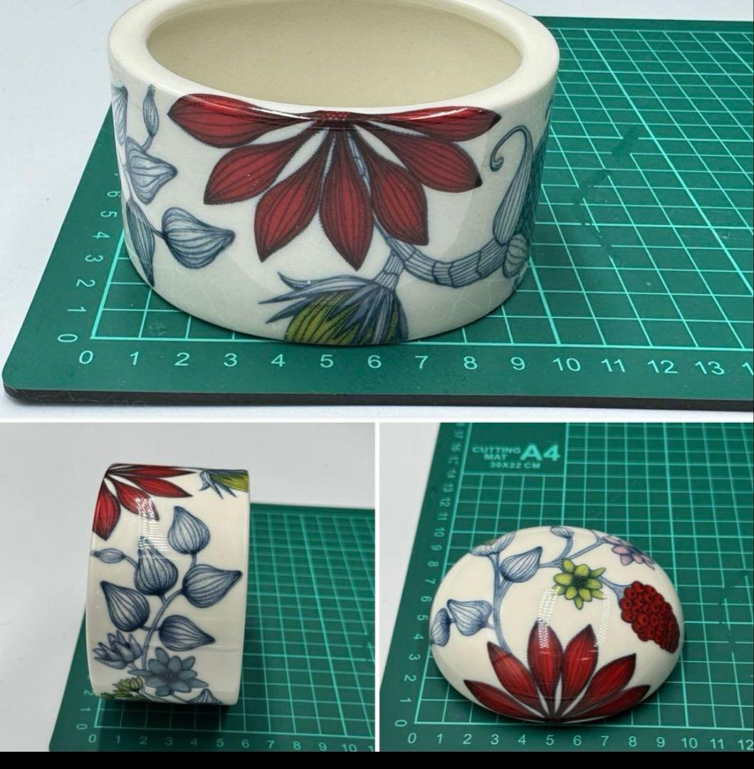 ヴィンテージ アラビア Runo サマーレイ 蓋付きジャー。美品