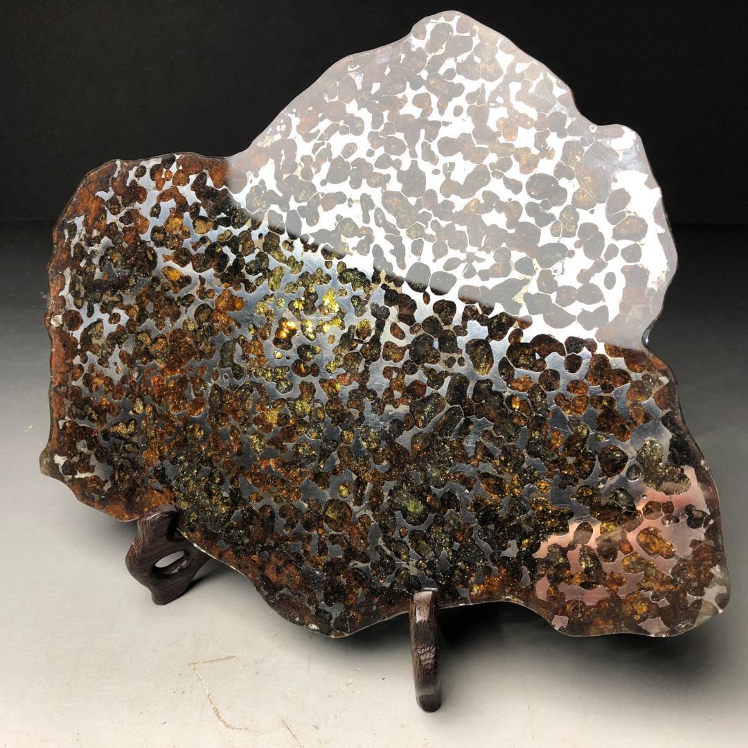 パラサイト隕石 隕石　石鉄隕石　セリコ隕石 美品　重さ約351ｇ