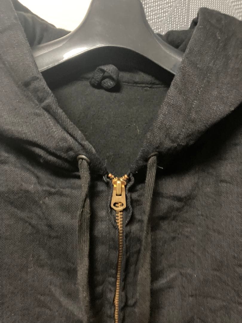 2025AW COMOLI ブラックデニムジップパーカー　size3