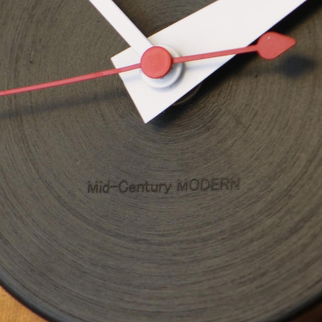1点物 チーク材 プライウッド ミッドセンチュリーモダン かけ時計 改