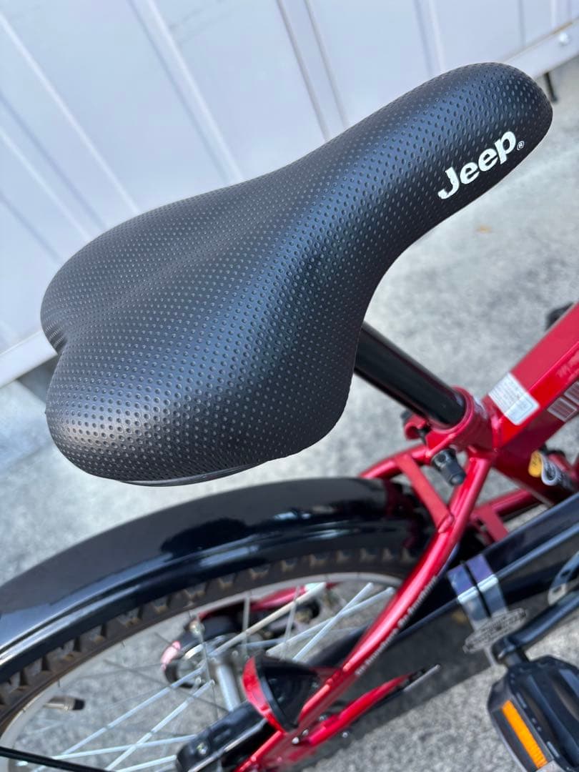 美品　Jeep 赤18インチ自転車　高崎市周辺直接引き渡し