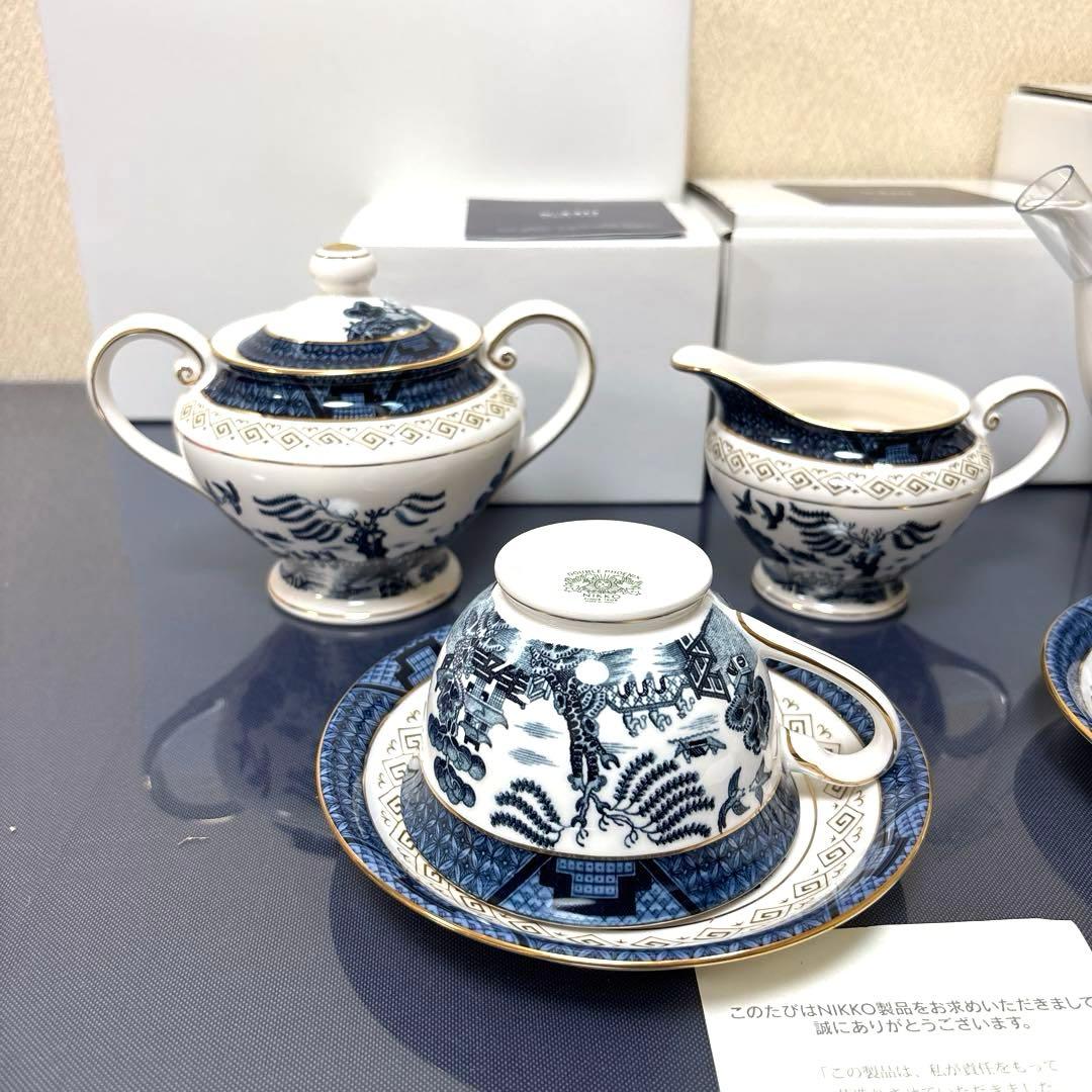 ニッコー 【NIKKO】山水シリーズ ティーセット 陶磁器5点セット