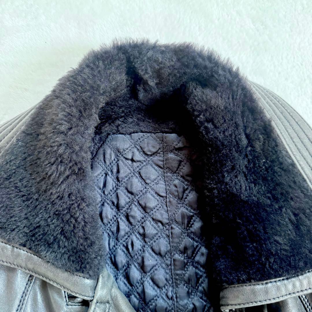 GIANNI VERSACE レザートレンチコート ダブル ロング丈　メデューサ