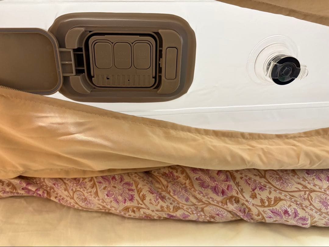 【開封確認のみ】coody エアベッド AIR BLOCK ダブルサイズベージュ