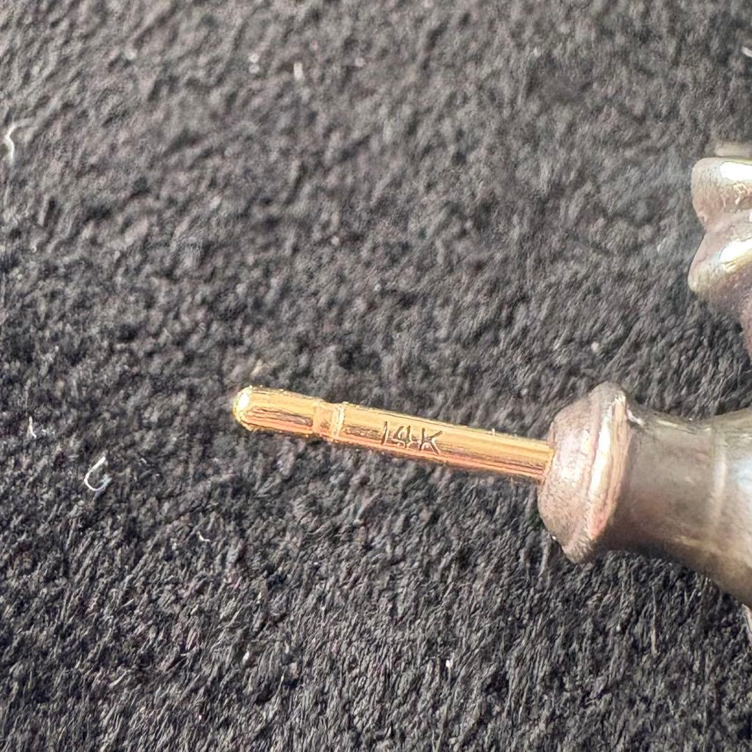 クロムハーツBBYF PPRCHN ベイビーファットクロス ドロップピアス925