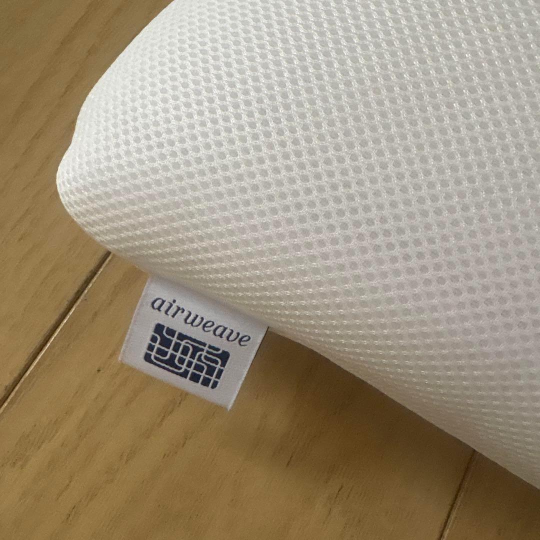 【美品】airweave メッシュ枕 ホワイト SーLine