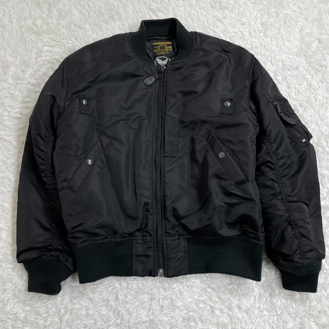 WAIPER 米軍初期型 MA-1 ミリタリージャケット ブラック M