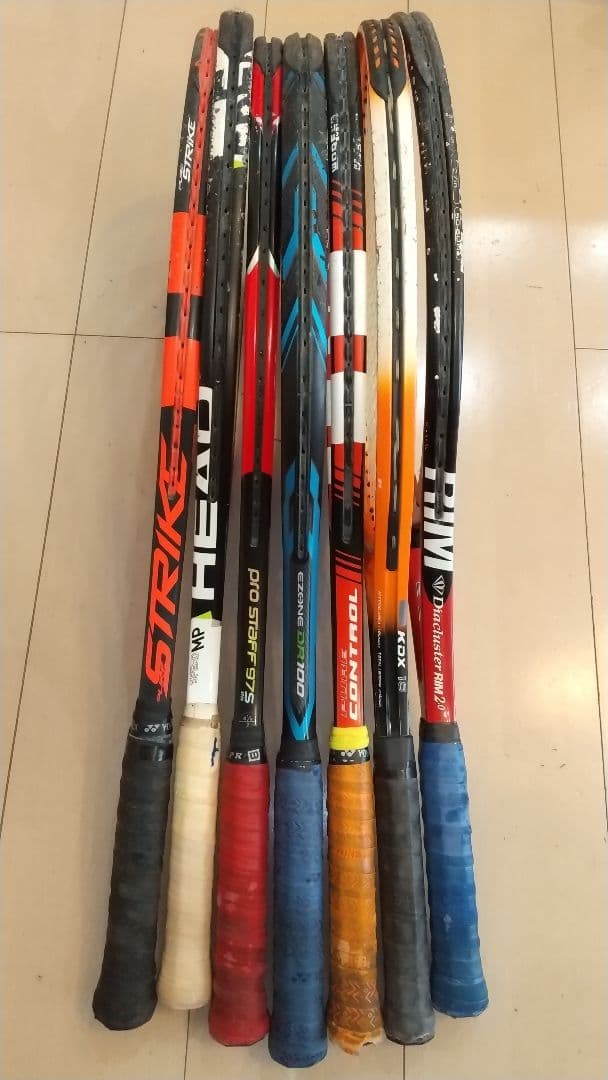 【まとめ売り】各種メーカーテニスラケット7本