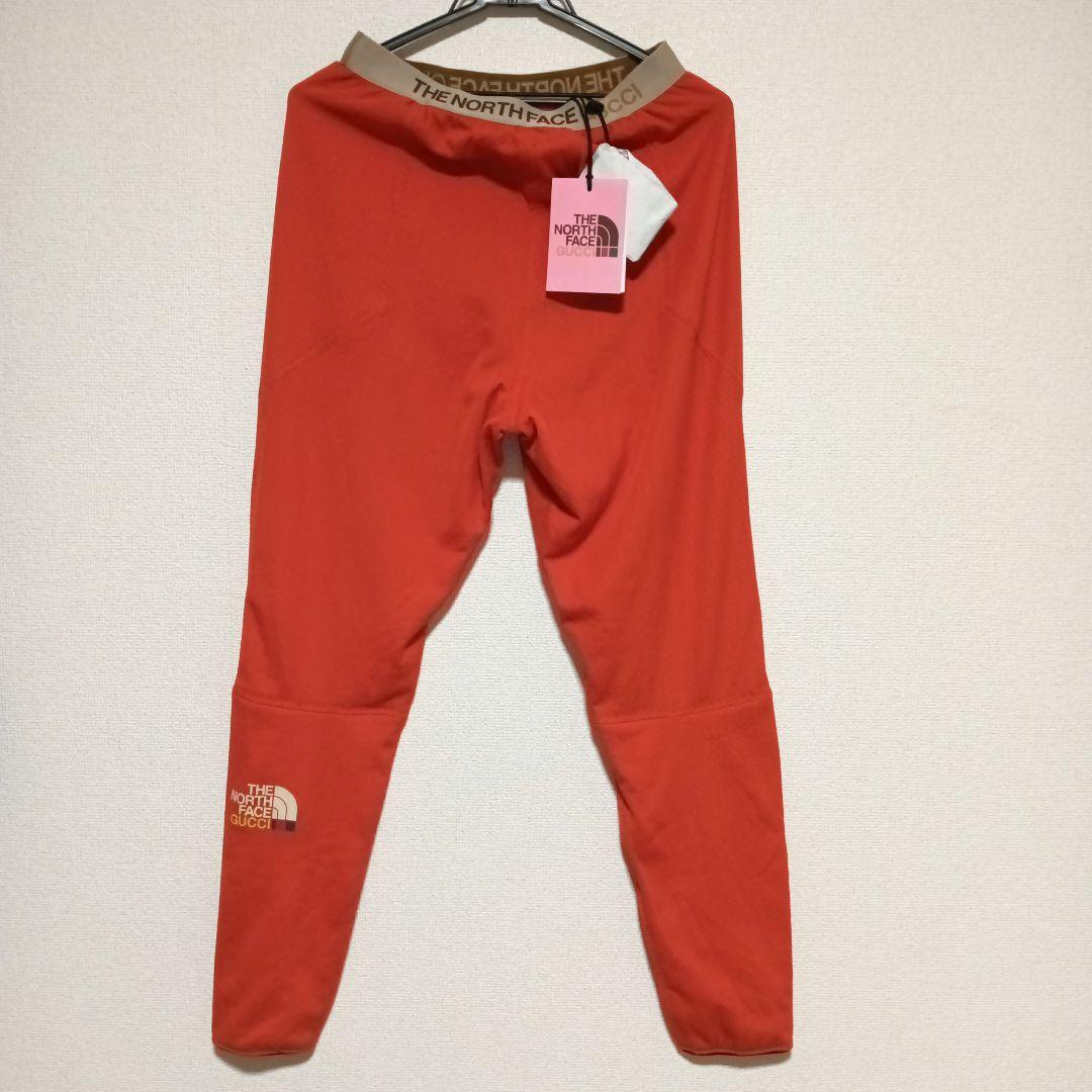 【未使用タグ付】グッチ×ザノースフェイス　パンツ　スウェットパンツ　М　ポーチ付