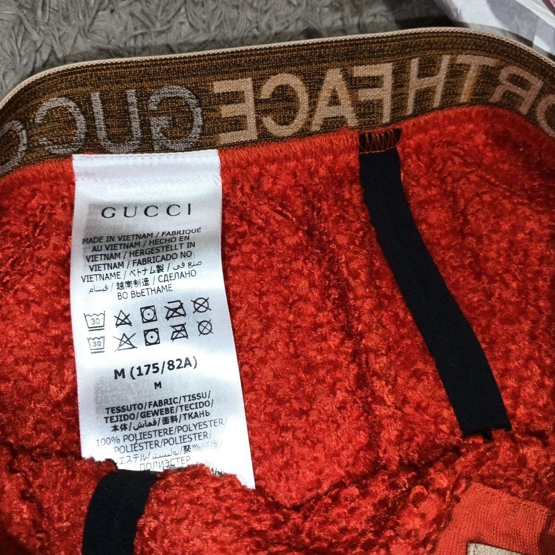 【未使用タグ付】グッチ×ザノースフェイス　パンツ　スウェットパンツ　М　ポーチ付