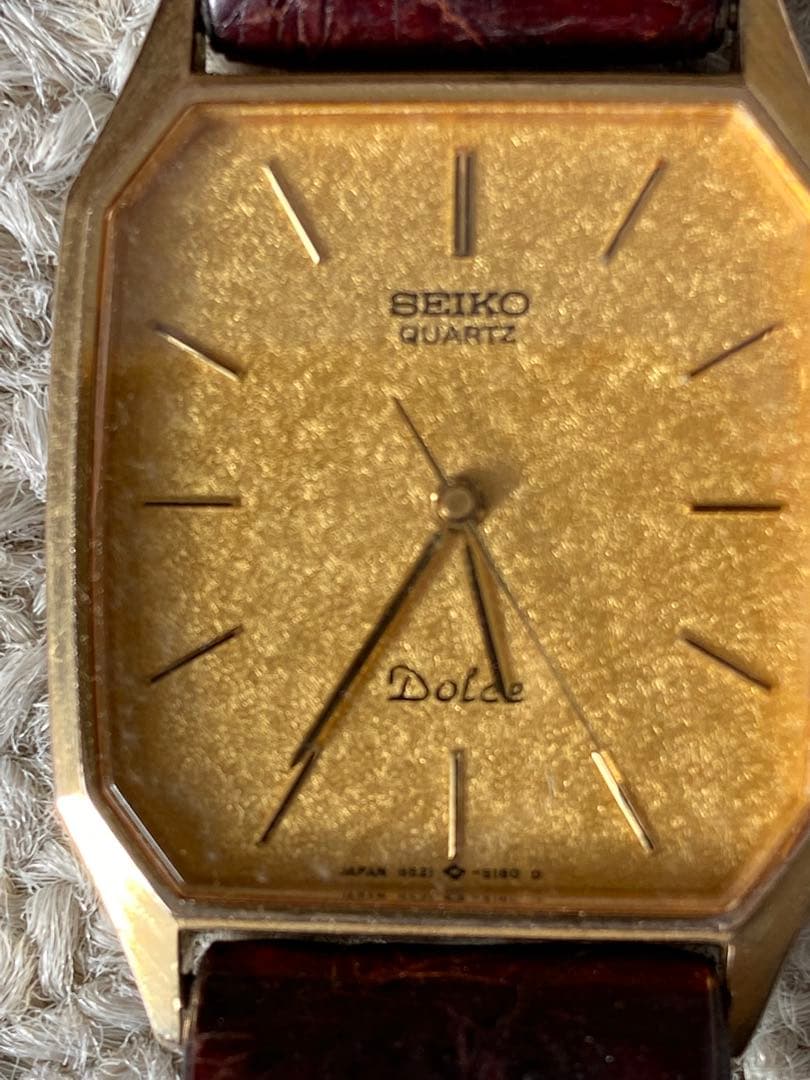 SEIKO Dolce クォーツ時計 10K ステンレス