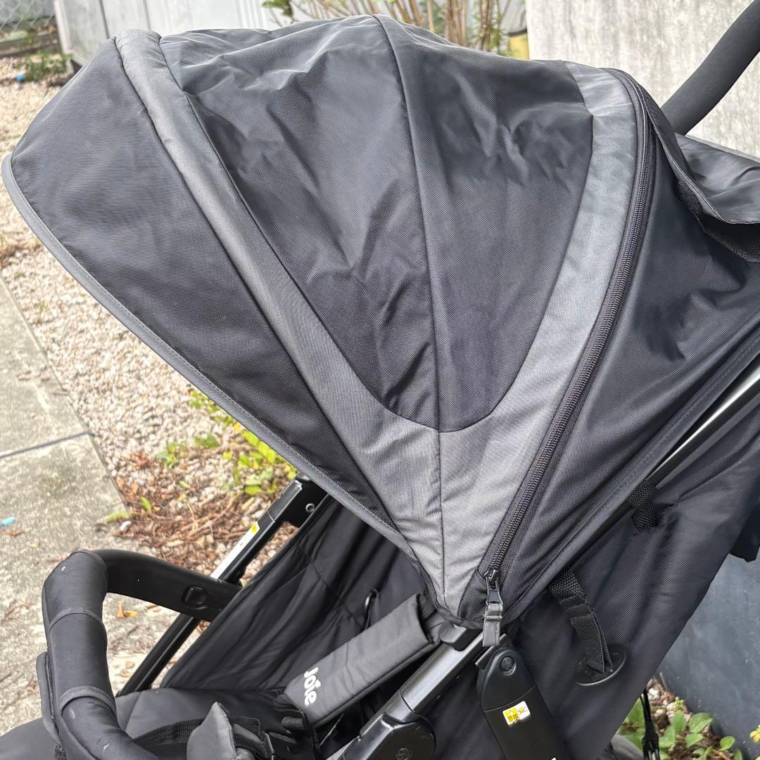 プロフィール必読 ベビーカー 黒 軽量 折りたたみ