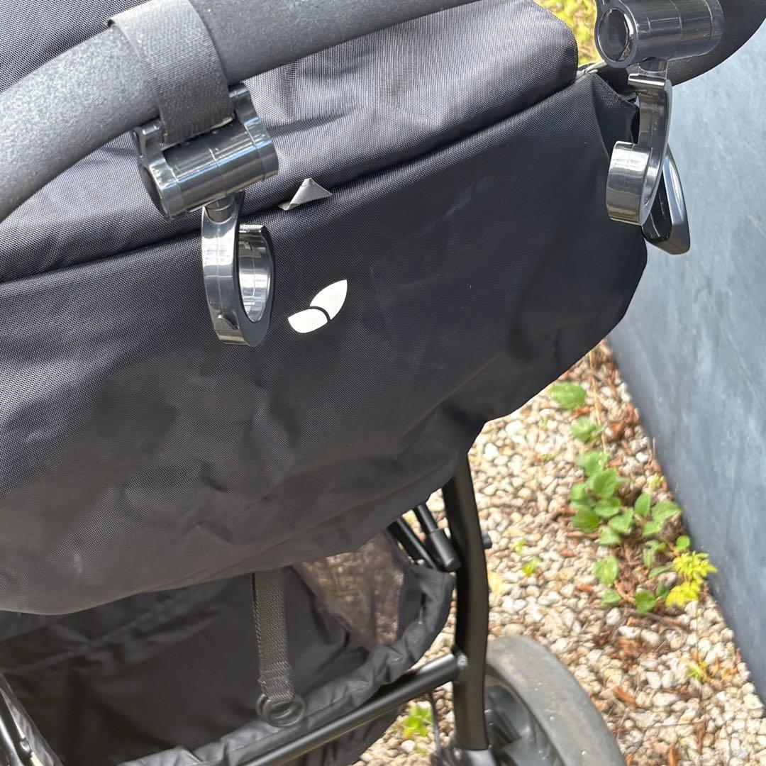 プロフィール必読 ベビーカー 黒 軽量 折りたたみ