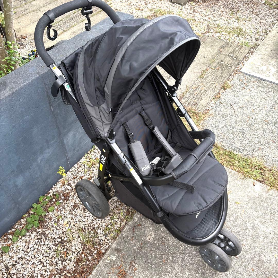 プロフィール必読 ベビーカー 黒 軽量 折りたたみ