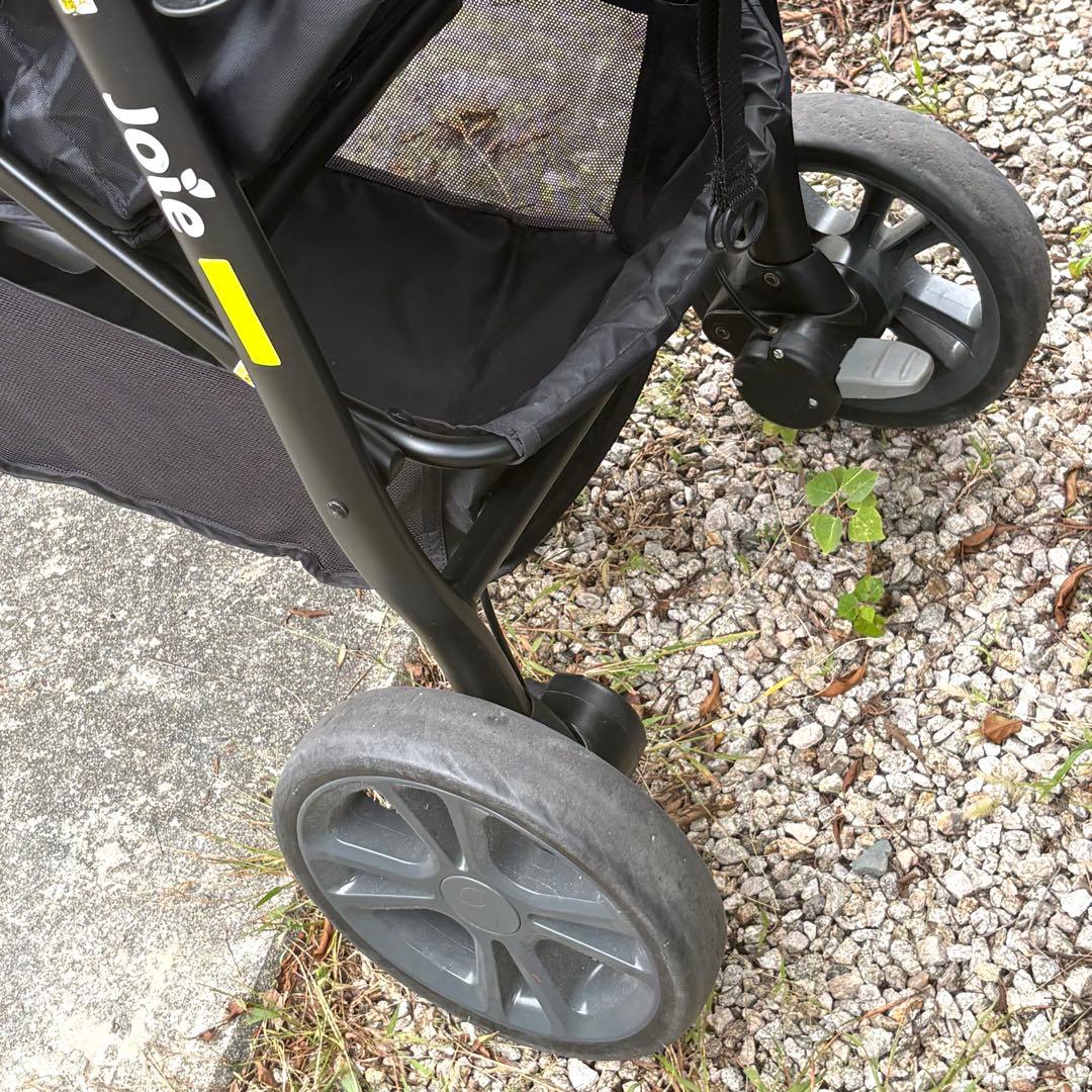 プロフィール必読 ベビーカー 黒 軽量 折りたたみ