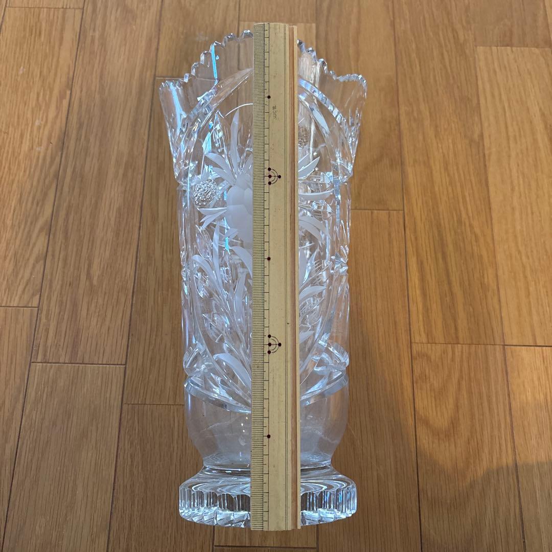 ガラス フラワーベース　花瓶　30センチ