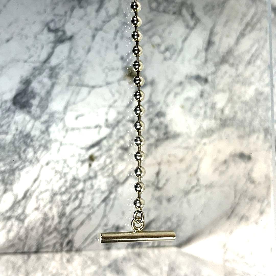 GUCCI グッチ SV925 トグルハートボールチェーン　ブレスレット　15